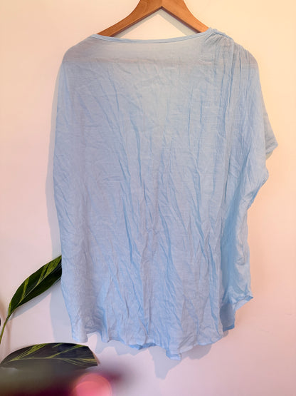 Brand Unknown Oversized Kaftan Tunic Shirt Size One-size | U/Arm to U/Arm 73cm