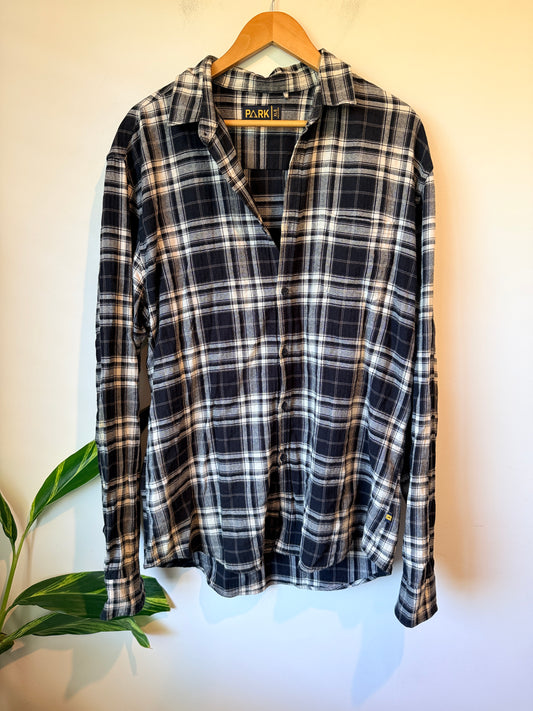 Park Plaid Flannel Button-down Shirt Size XLG