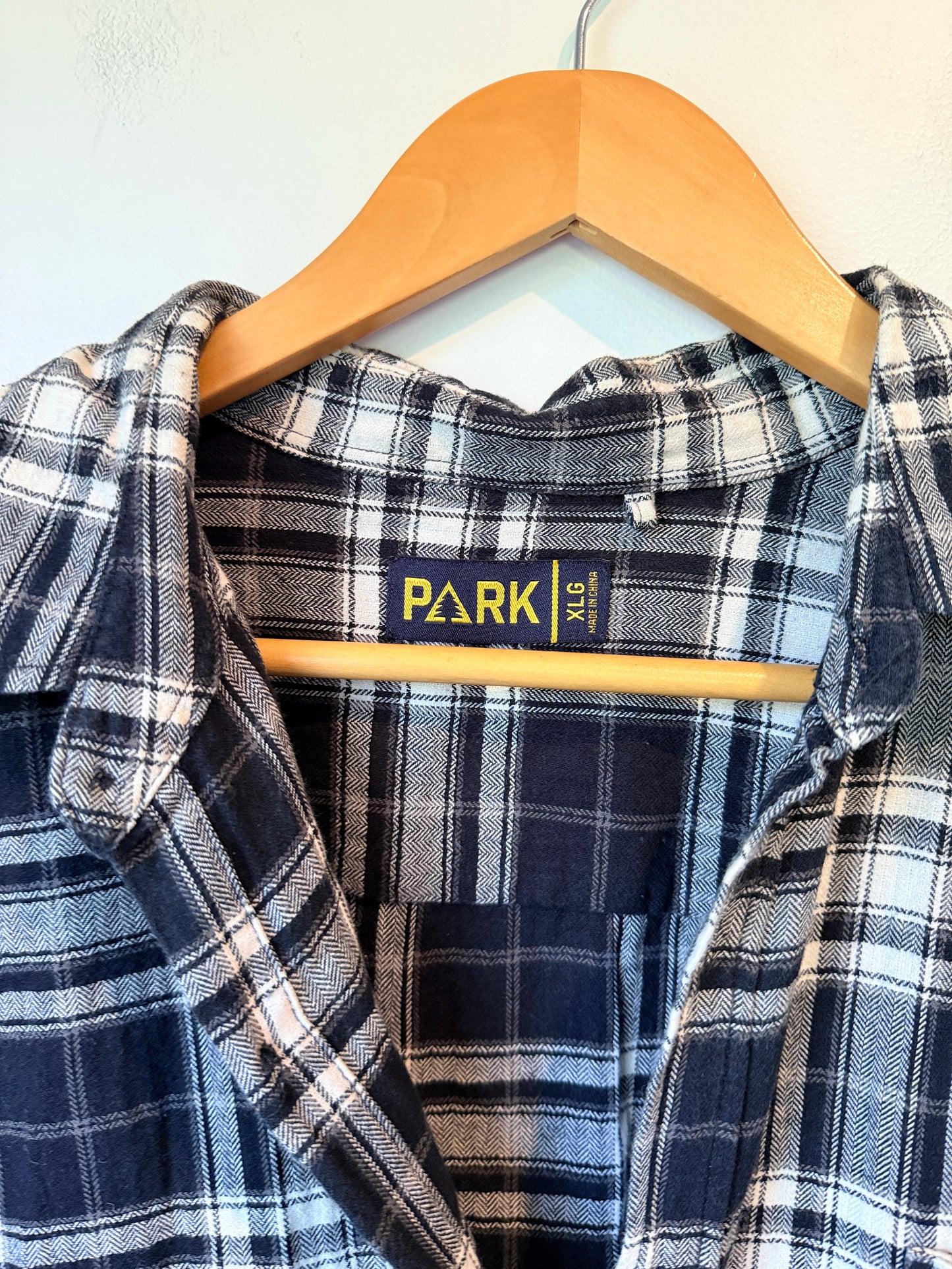 Park Plaid Flannel Button-down Shirt Size XLG