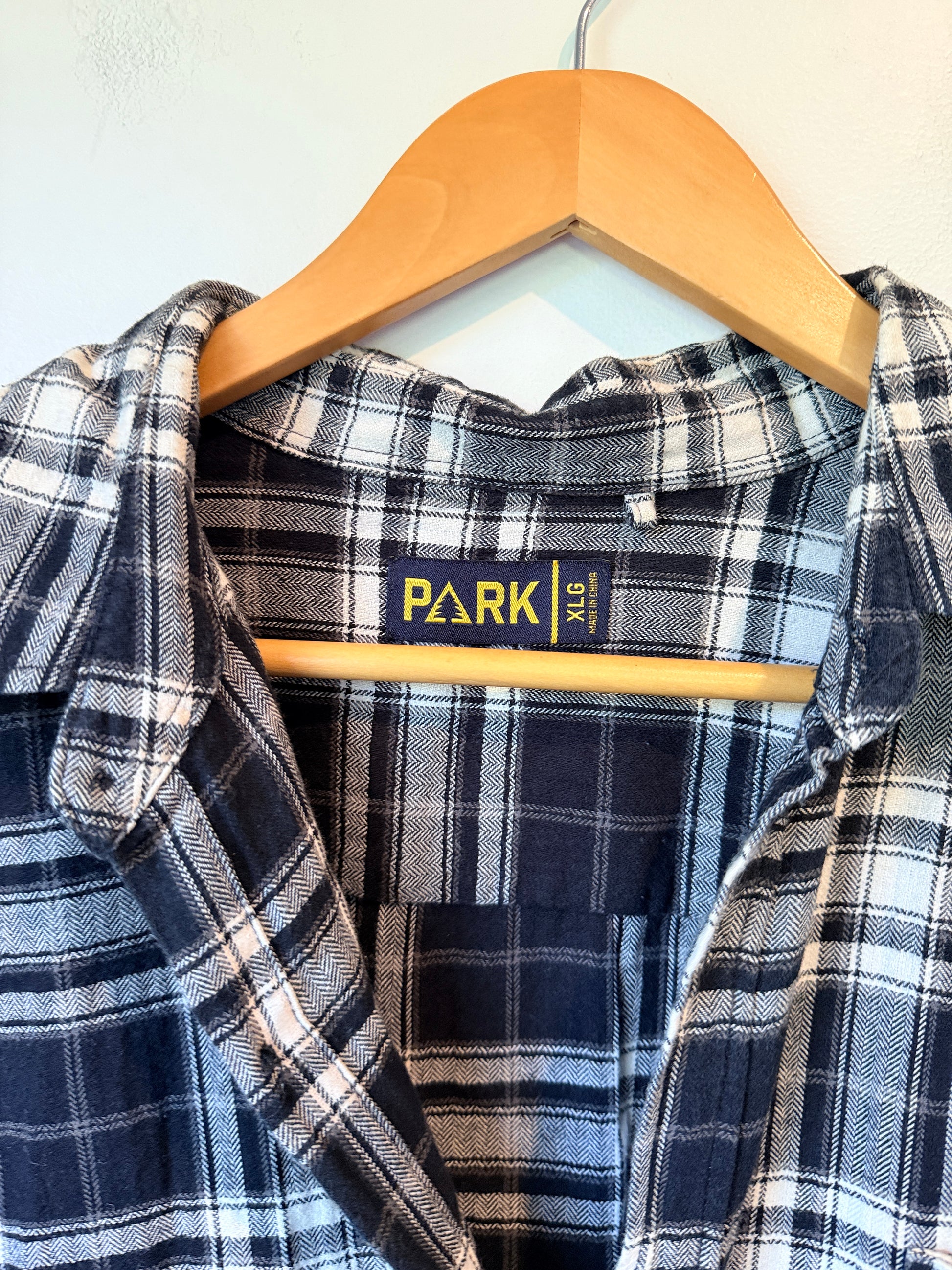 Park Plaid Flannel Button-down Shirt Size XLG