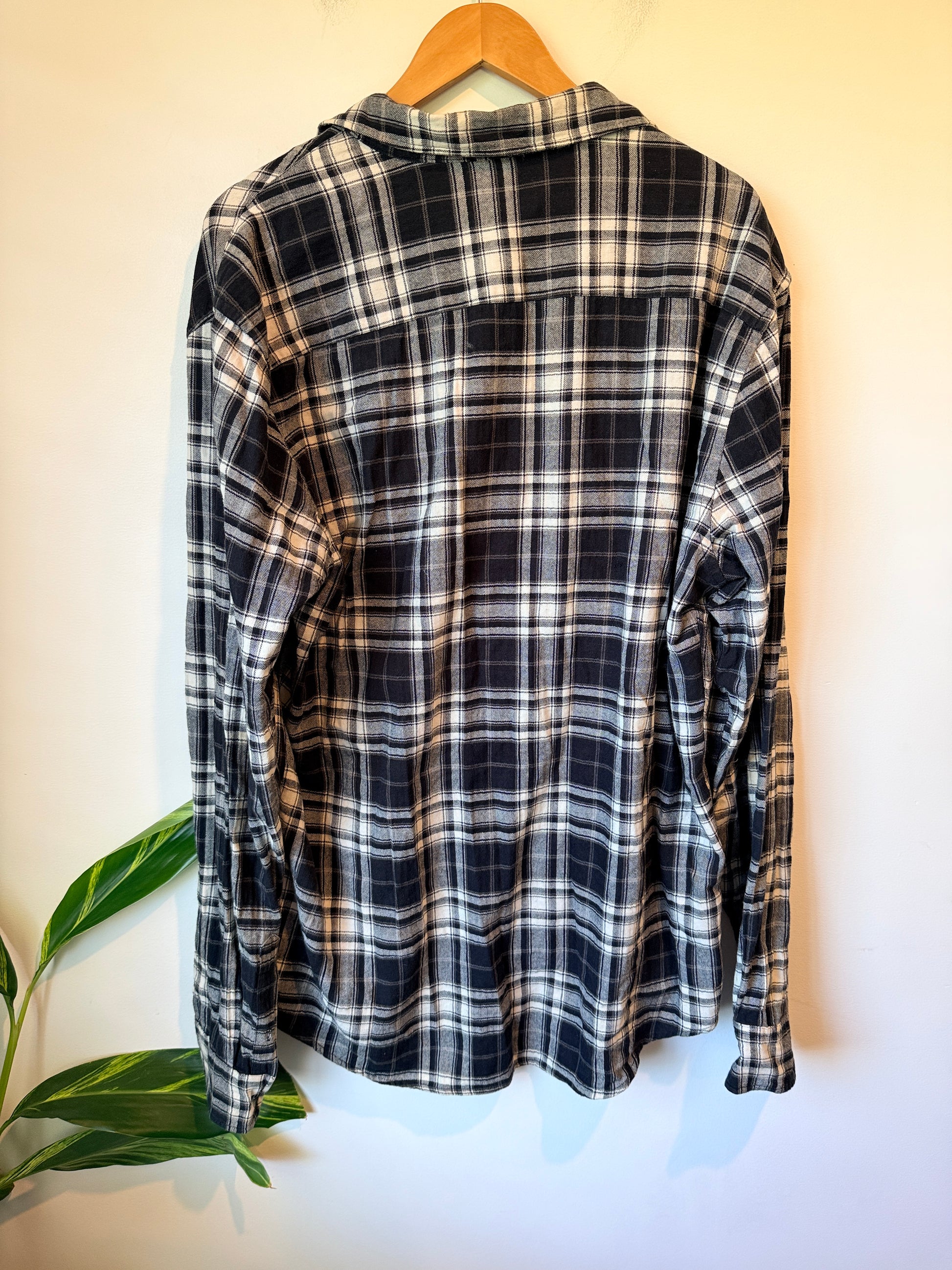 Park Plaid Flannel Button-down Shirt Size XLG