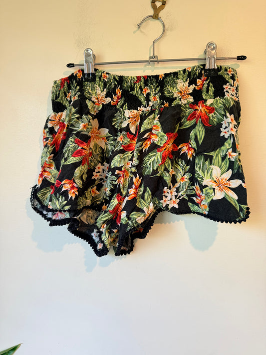 Factorie Tropical Floral Print Shorts Size 12