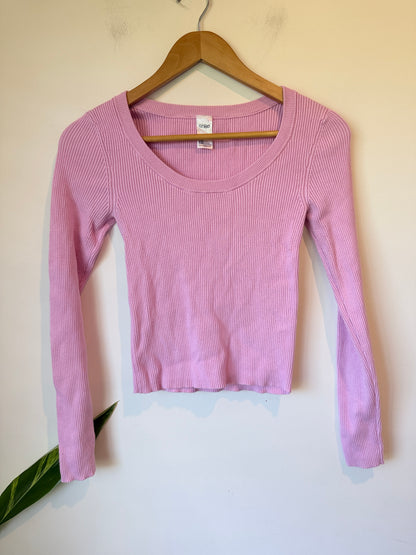Anko Ribbed Knit Cropped Sweater Size 10