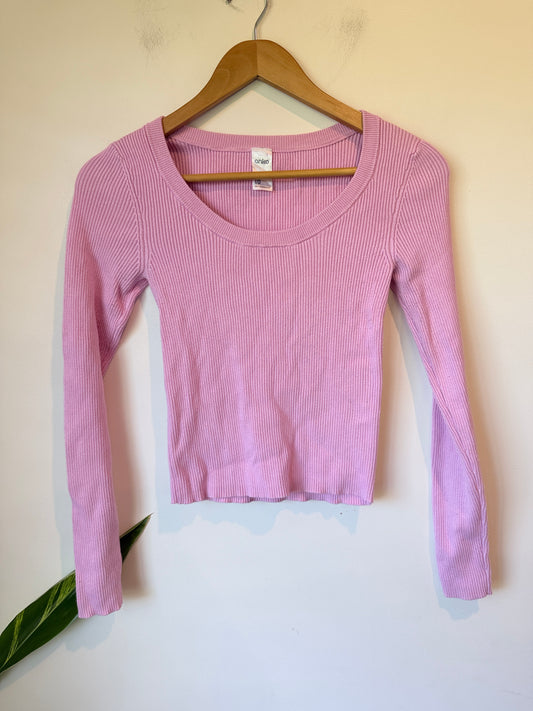 Anko Ribbed Knit Cropped Sweater Size 10