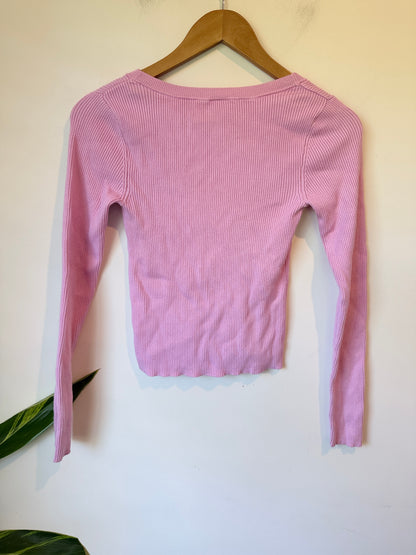 Anko Ribbed Knit Cropped Sweater Size 10