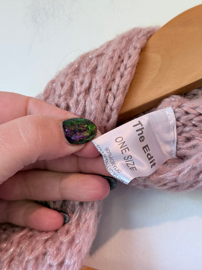 The Edit Ribbed Pattern Knit Scarf Size One Size