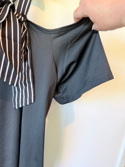 Brand Unknown Asymmetric Shoulder Shirt Size U/Arm to U/Arm 69cm