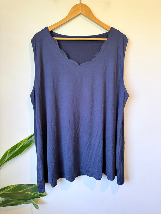 Brand Unknown Plus-size Tank Top Size 5XL | U/Arm to U/Arm 66cm