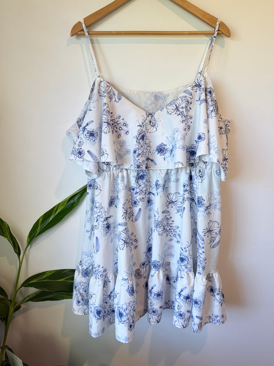 Shein Ruffle Bare Strap Dress Size 4XL