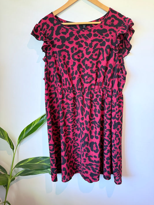 Shein Leopard Print Dress Size 3XL