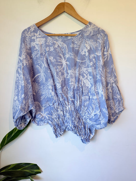 Zest Floral Print Top Size 14