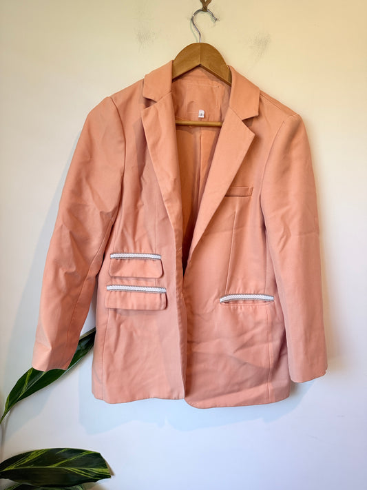 Brand Unknown Textured Blazer Size U/Arm to U/Arm 50cm