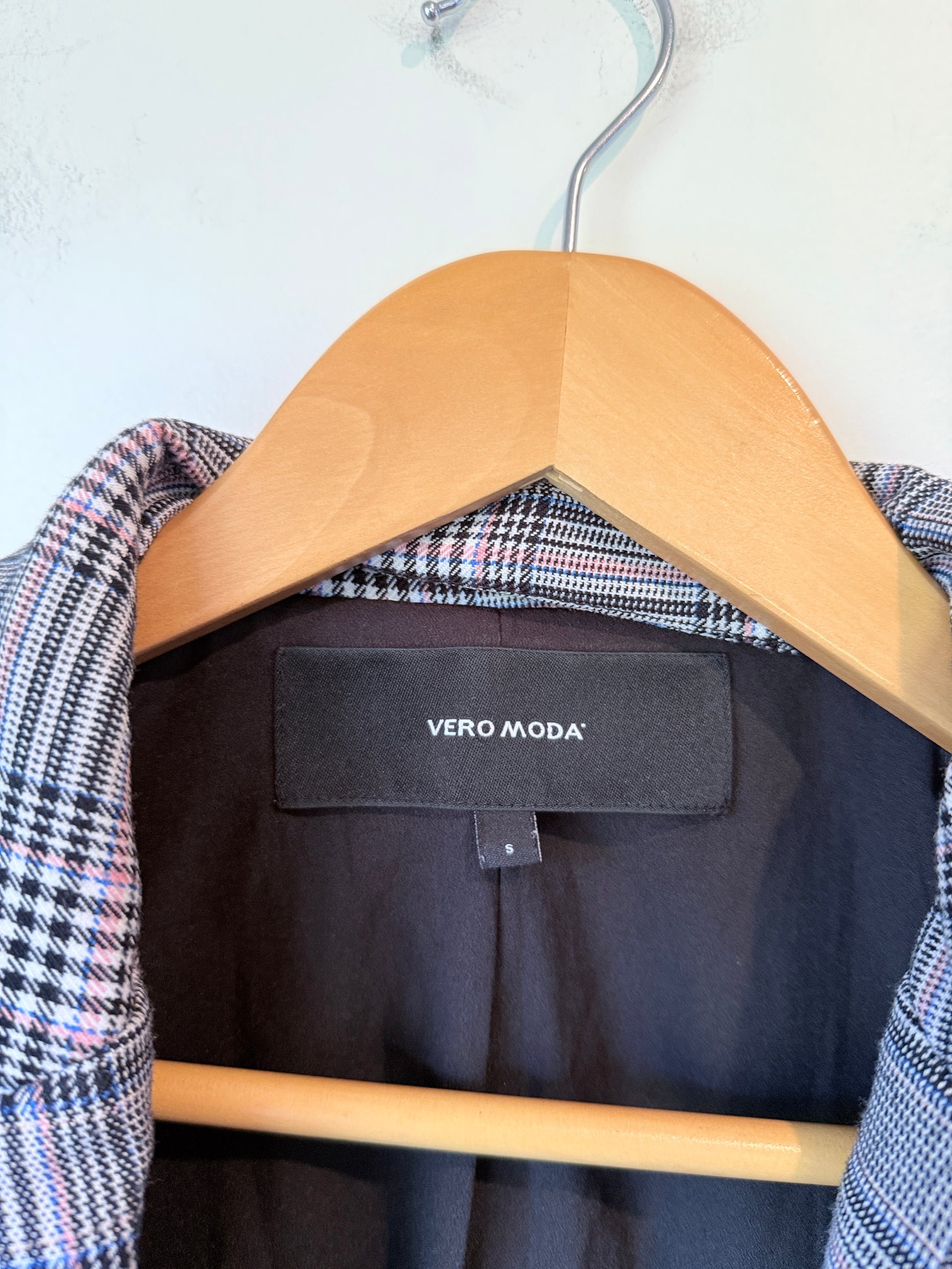 Vera Moda Plaid Blazer Size S