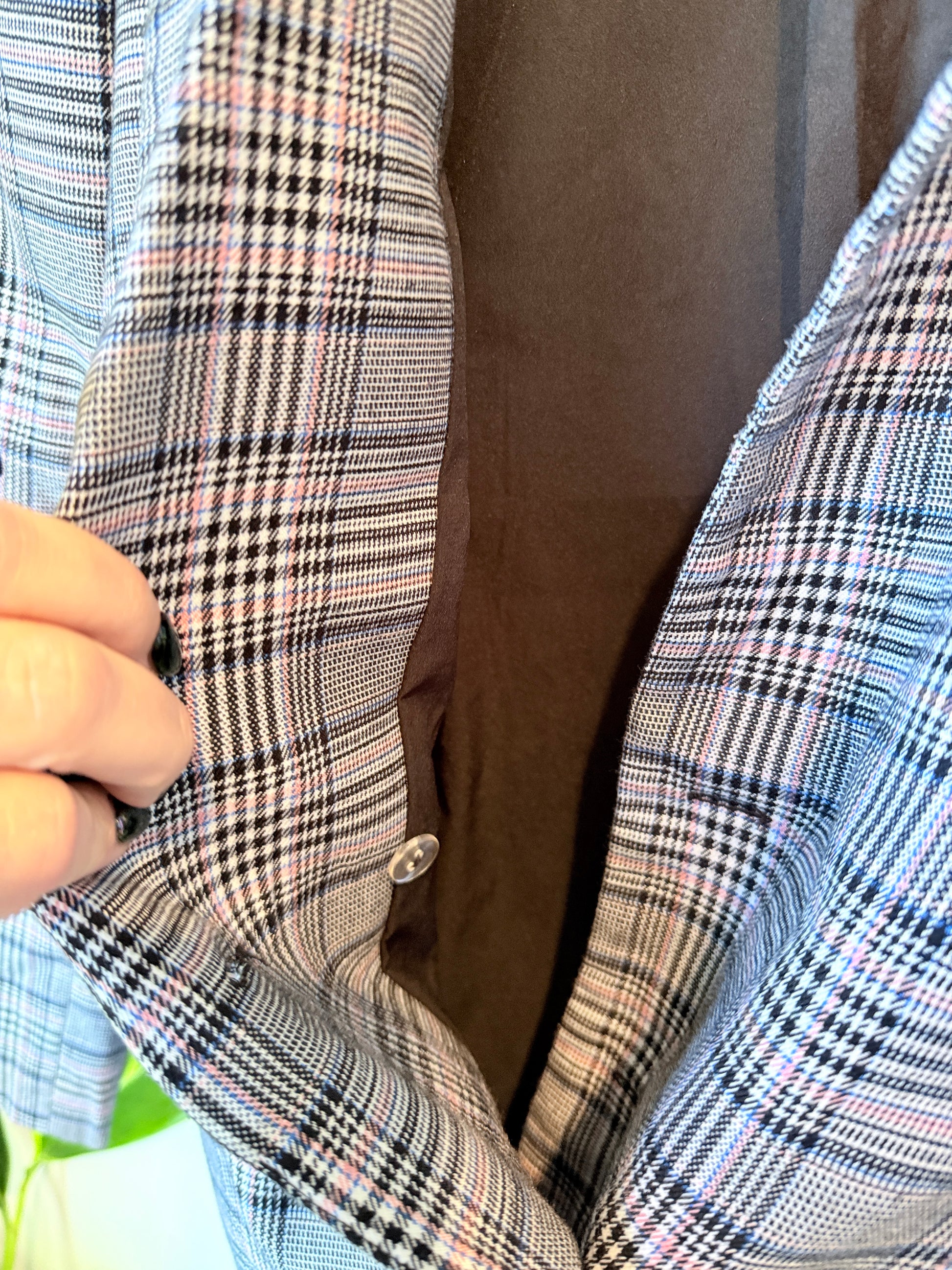 Vera Moda Plaid Blazer Size S