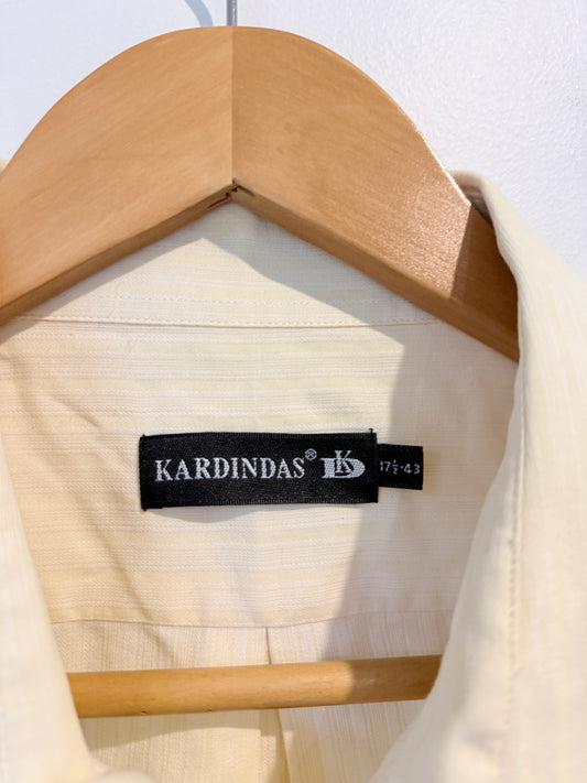 Kardindas Short-sleeve Button-up Shirt Size 17 1/2/43 | U/Arm to U/Arm 63cm