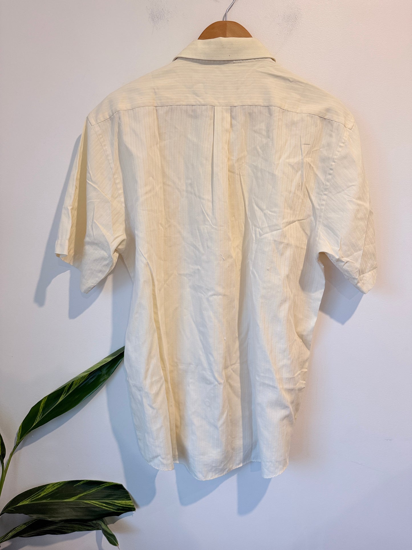 Kardindas Short-sleeve Button-up Shirt Size 17 1/2/43 | U/Arm to U/Arm 63cm