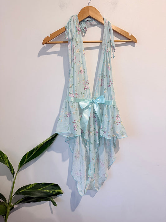 Brand Unknown Coquette-style Floral Romper Size 5XL