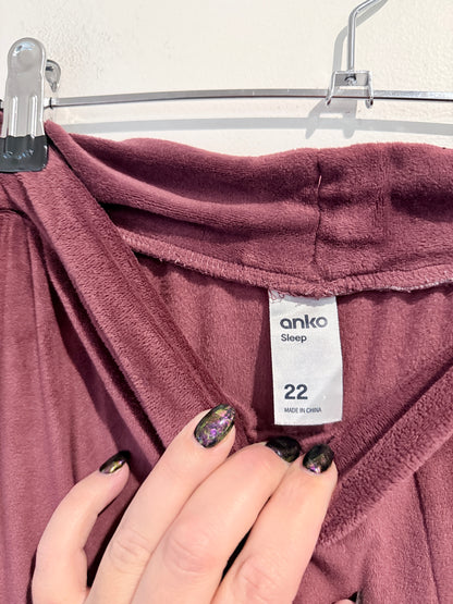 Anko Relaxed Wide-leg Trousers Size 22