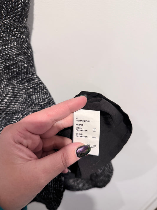 Fabric: Sleeveless Seamed Tweed Dress Size XL | U/Arm to U/Arm 50cm