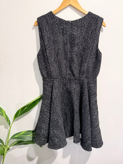 Fabric: Sleeveless Seamed Tweed Dress Size XL | U/Arm to U/Arm 50cm