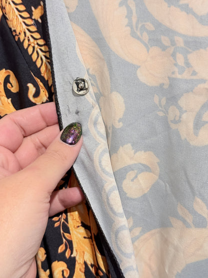 Brand Unknown Long-sleeve Baroque Maxi Dress Size U/Arm to U/Arm 48cm