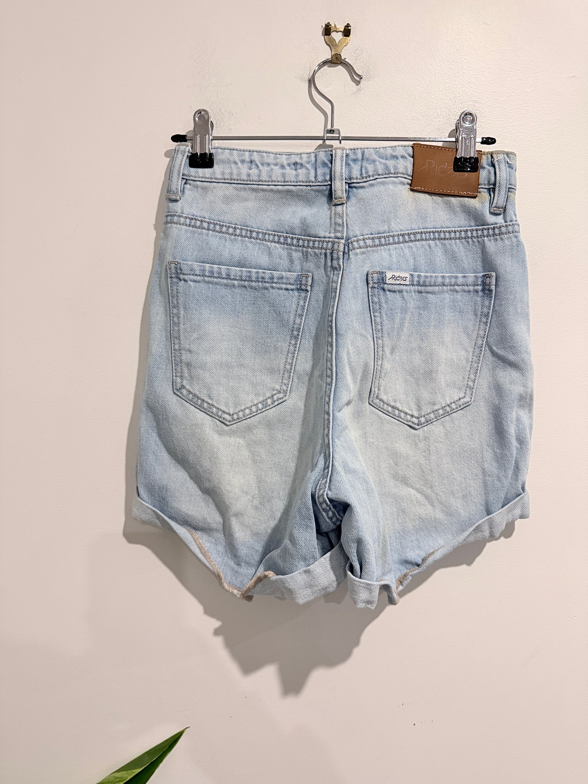 Lee High-waisted Distressed Denim Shorts Size 6