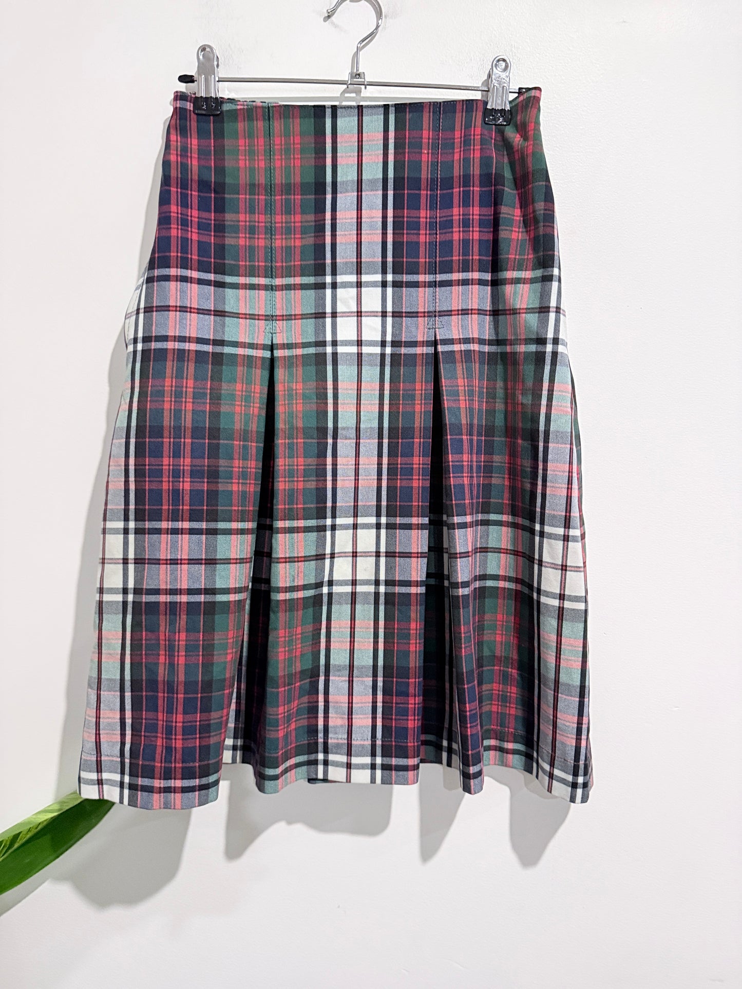 Elizabeth Michael Tartan Plaid Pleated Skirt Size 6
