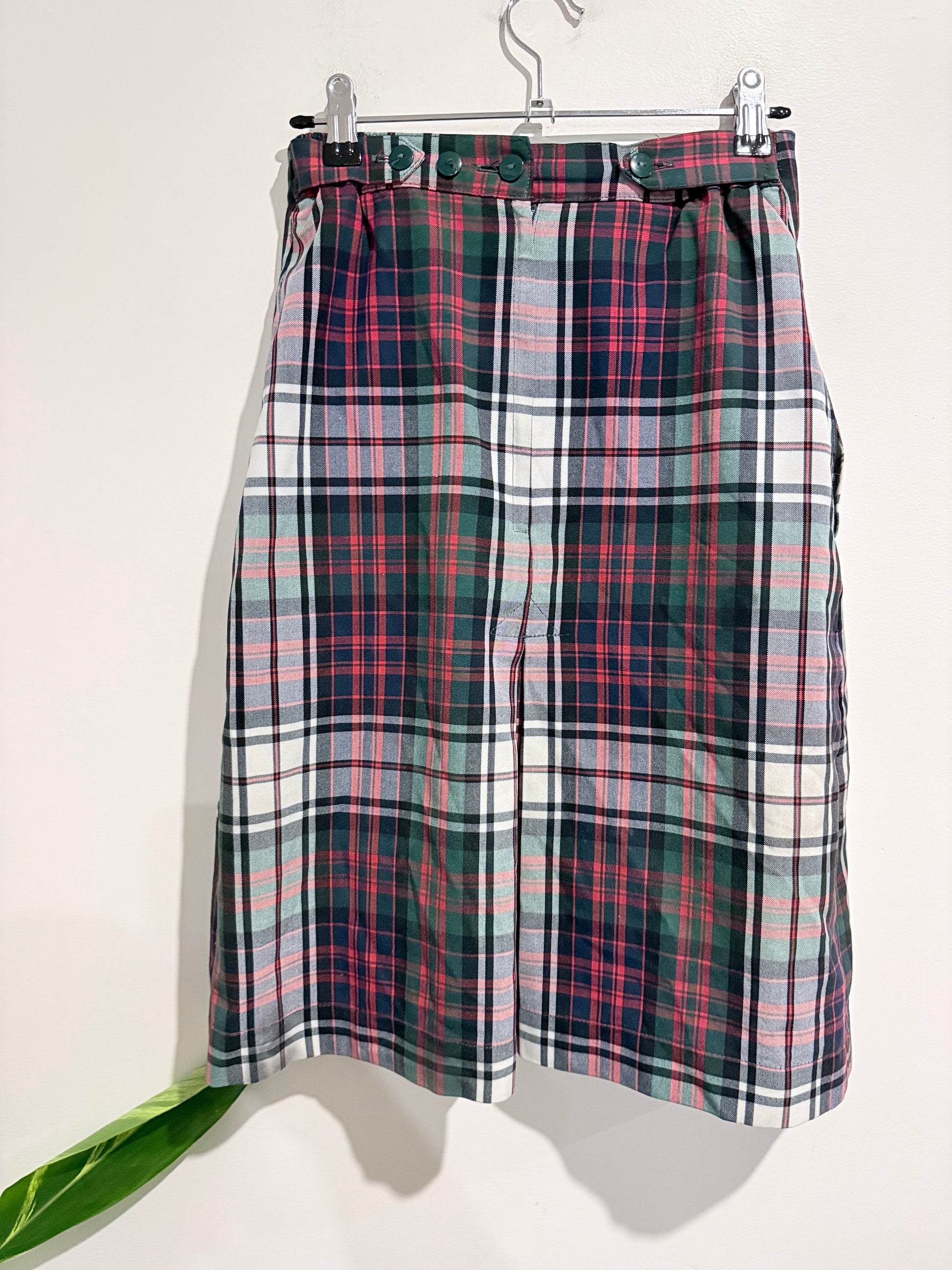 Elizabeth Michael Tartan Plaid Pleated Skirt Size 6