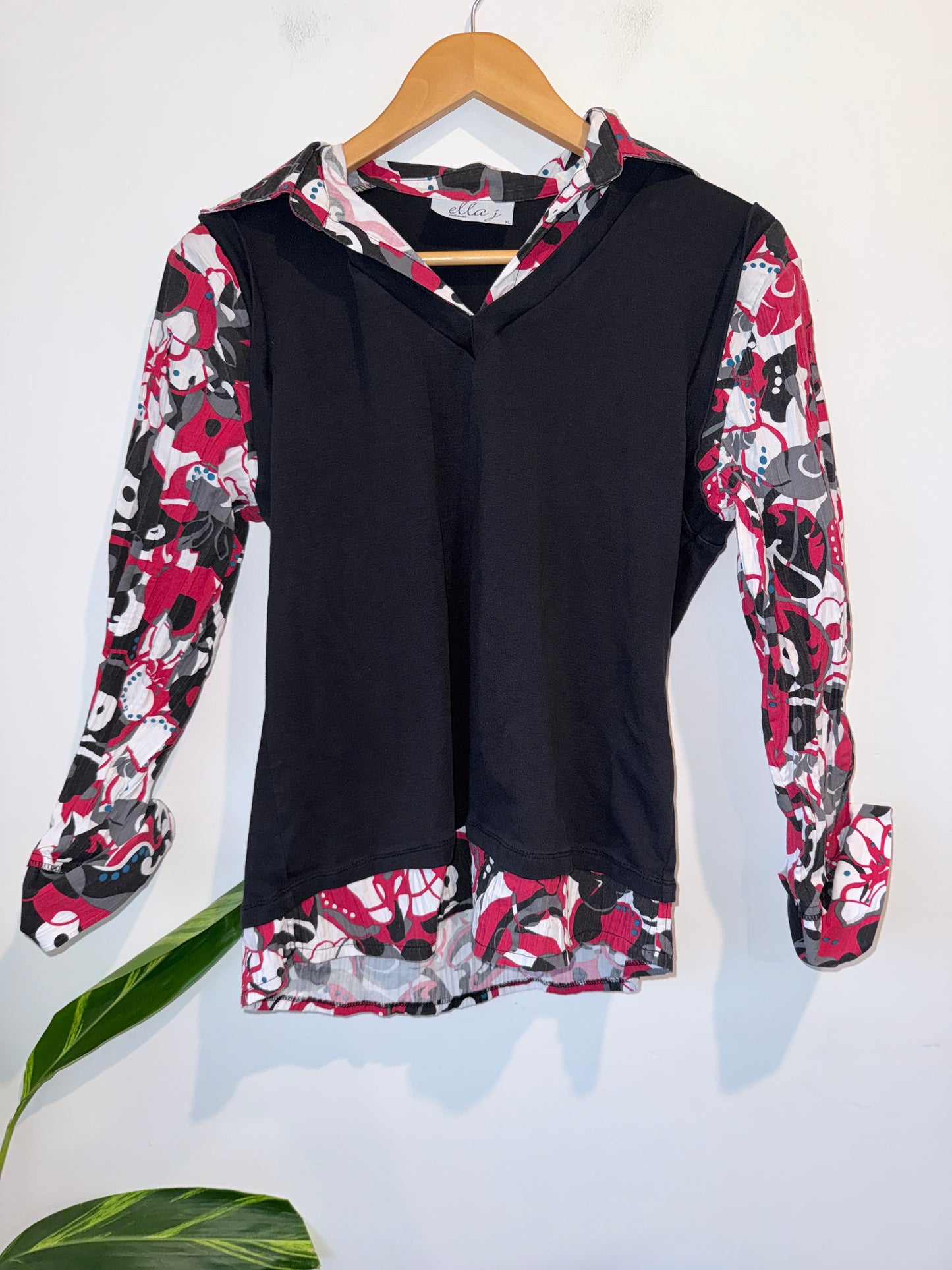 Ella J Cowl Neck Tunic Top Size XL | U/Arm to U/Arm 34cm