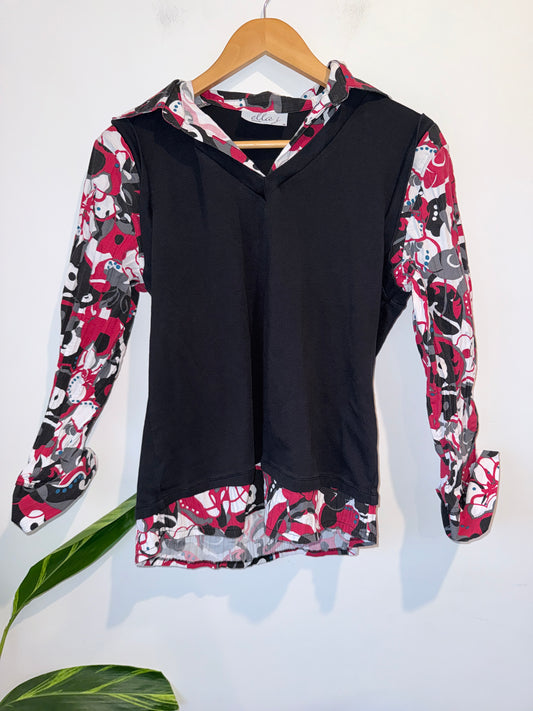 Ella J Cowl Neck Tunic Top Size XL | U/Arm to U/Arm 34cm