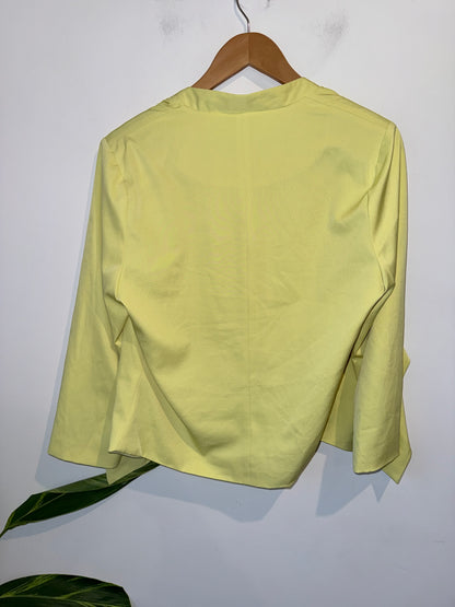 Shanton Stretch 3/4 Sleeve Open Blazer Jacket Size 12