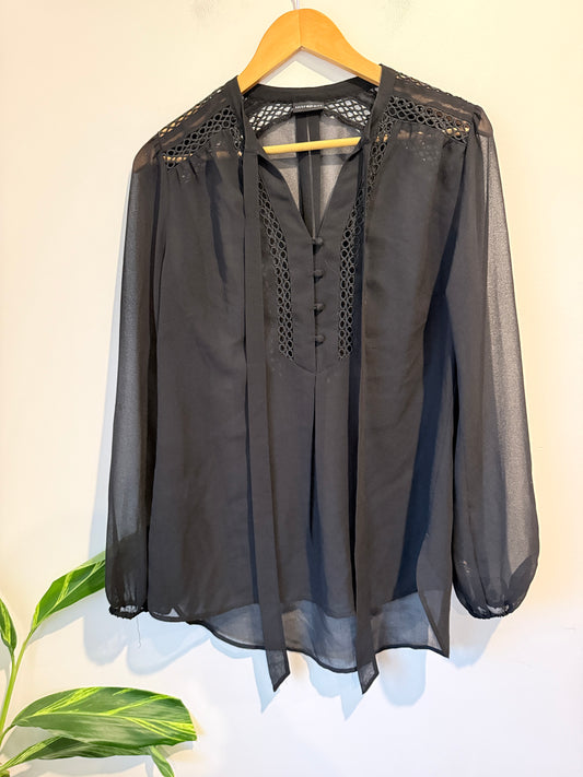 Intraport Lace And Crepe Top Size U/Arm to U/Arm 52cm