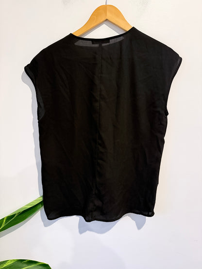 Just Jeans V-neck Cap Sleeve Top Size 8
