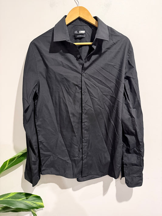 Oakridge Long-sleeve Button-up Dress Shirt Size M