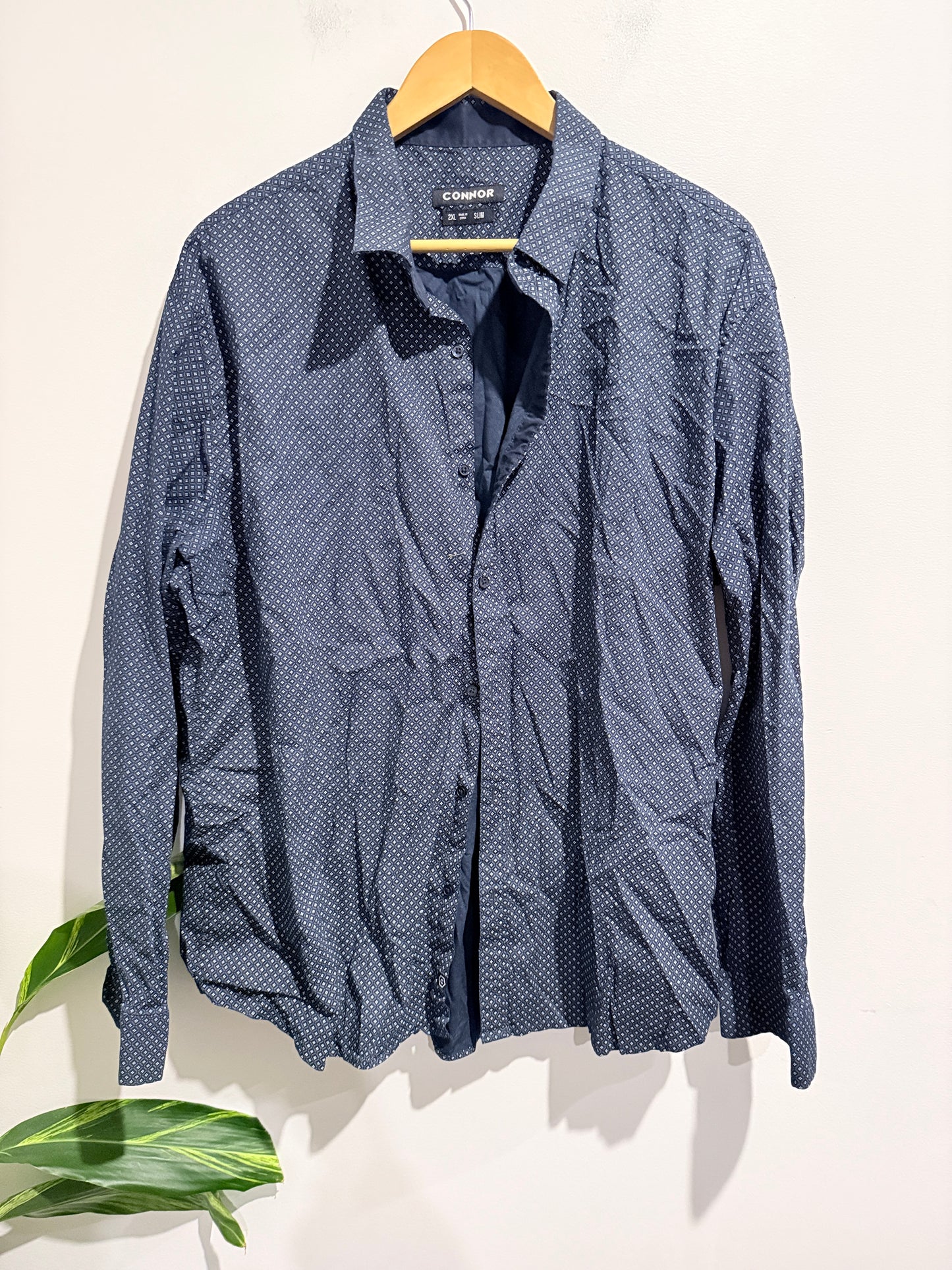 Connor Patterned Long Sleeve Shirts Size 2XL