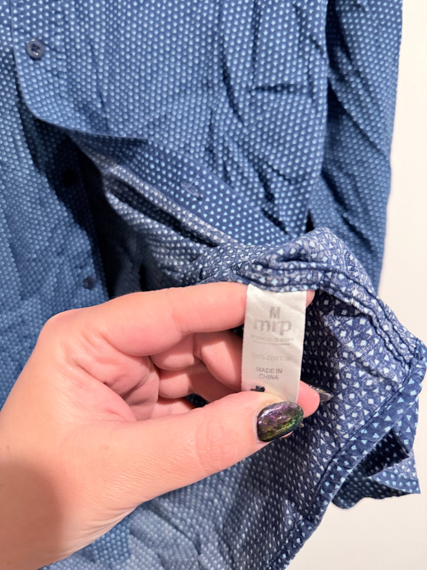 Oakridge Slim-fit Long-sleeve Shirt Size 12