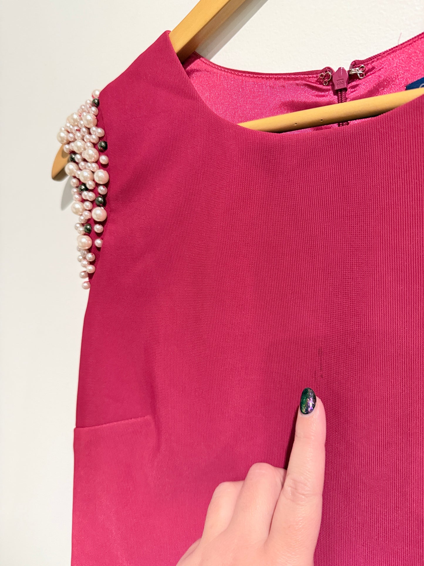 Mei Mei Peplum Colorblock Sheath Dress Size 14
