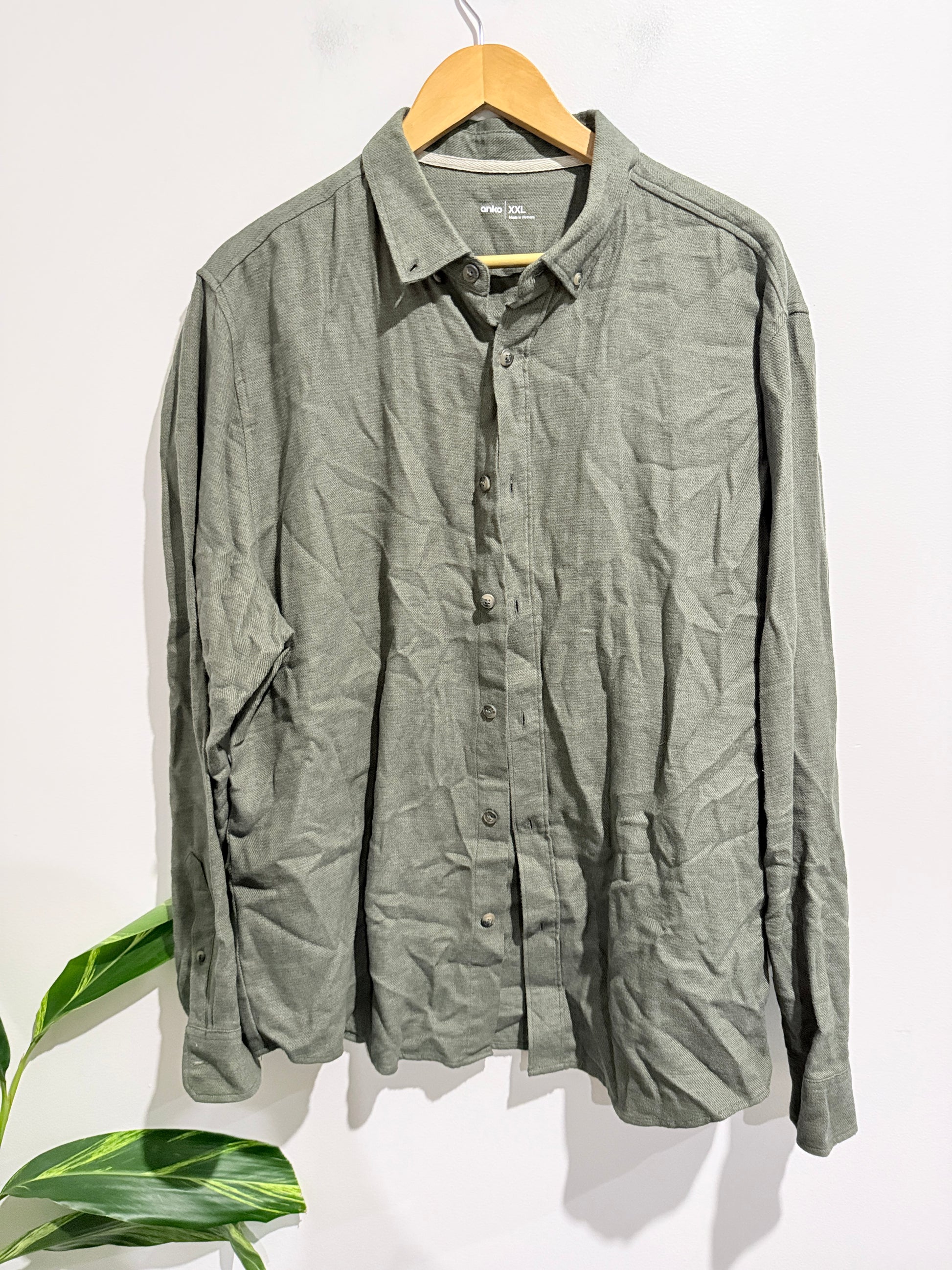 Anko Long-sleeved Linen Shirt Size XXL