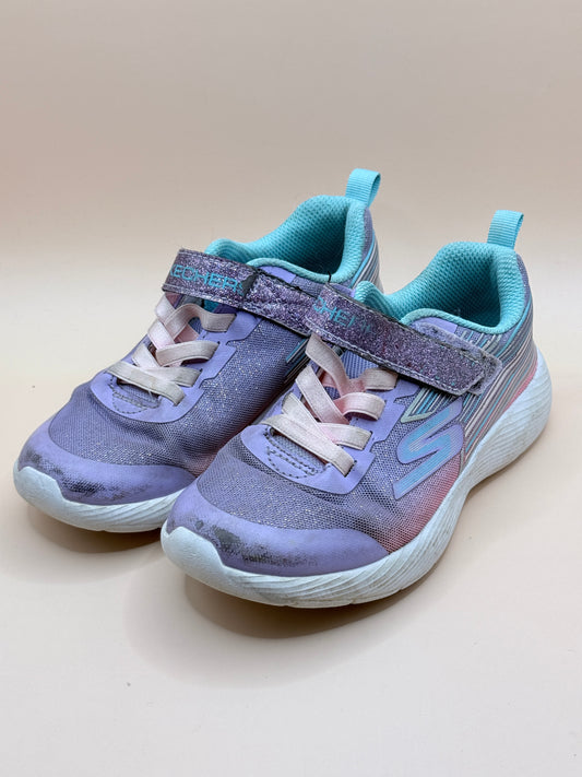Girls Skechers Lightweight Sneakers – Purple/Pink – Size US 12