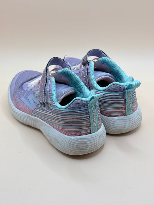 Girls Skechers Lightweight Sneakers – Purple/Pink – Size US 12