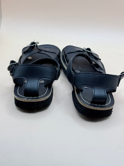 Kids Black Buckle Sandals – Size 12