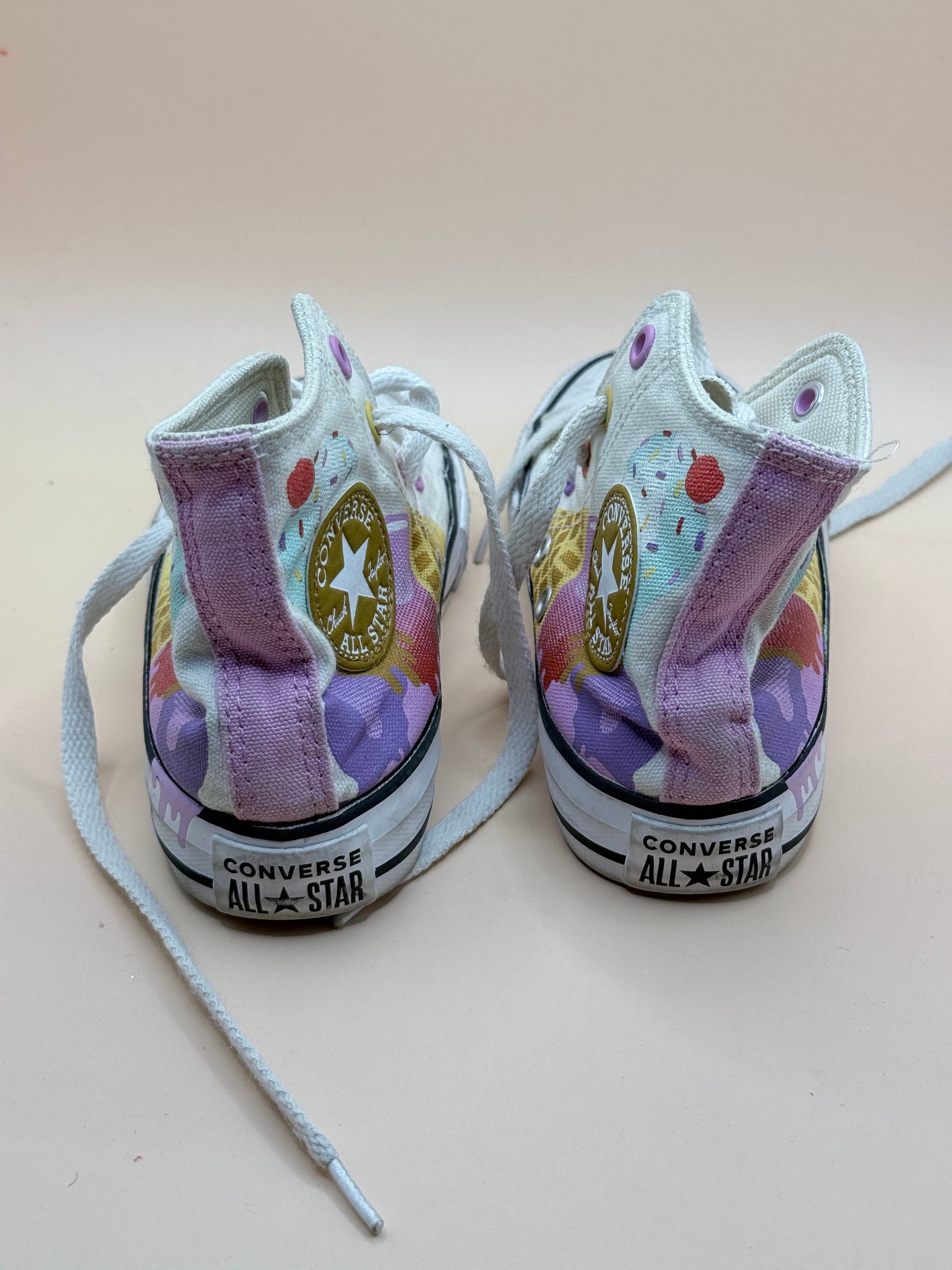 Brand Unknown Kids Converse Ice Cream High Top Sneakers – Size 12