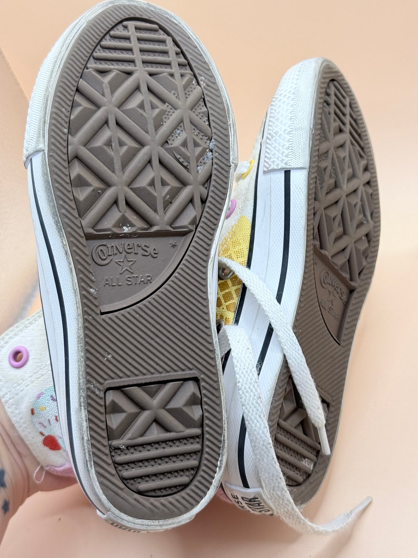 Brand Unknown Kids Converse Ice Cream High Top Sneakers – Size 12