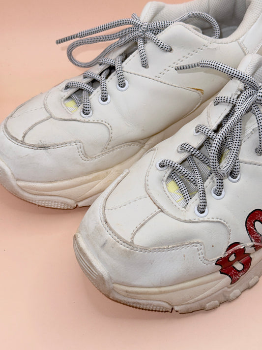 MLB Boston Chunky Sneakers – White/Red – EU 42 / US 9