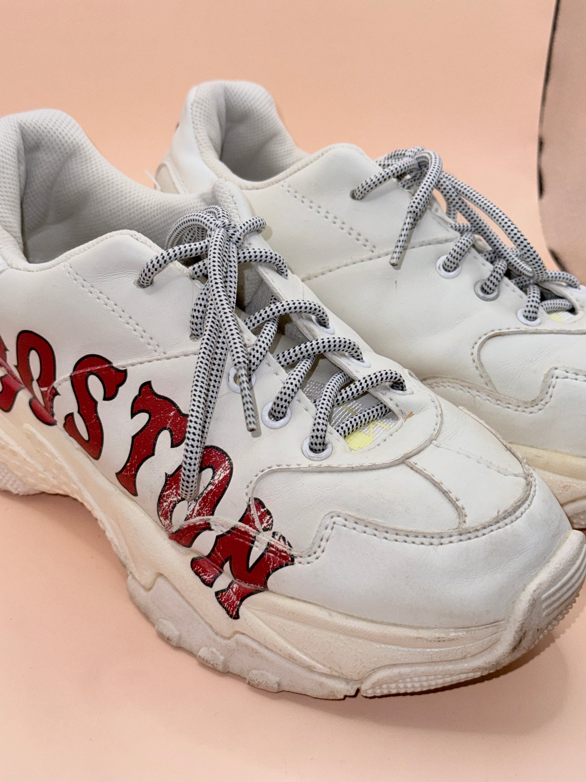 MLB Boston Chunky Sneakers – White/Red – EU 42 / US 9
