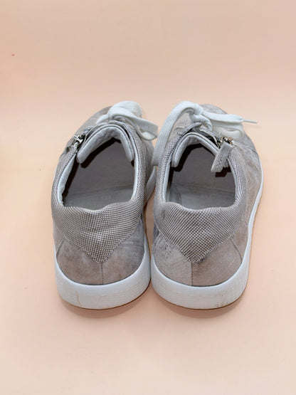 Waldläufer K-iris Metallic Zip Sneakers – Silver – Women’s Comfort Shoes
