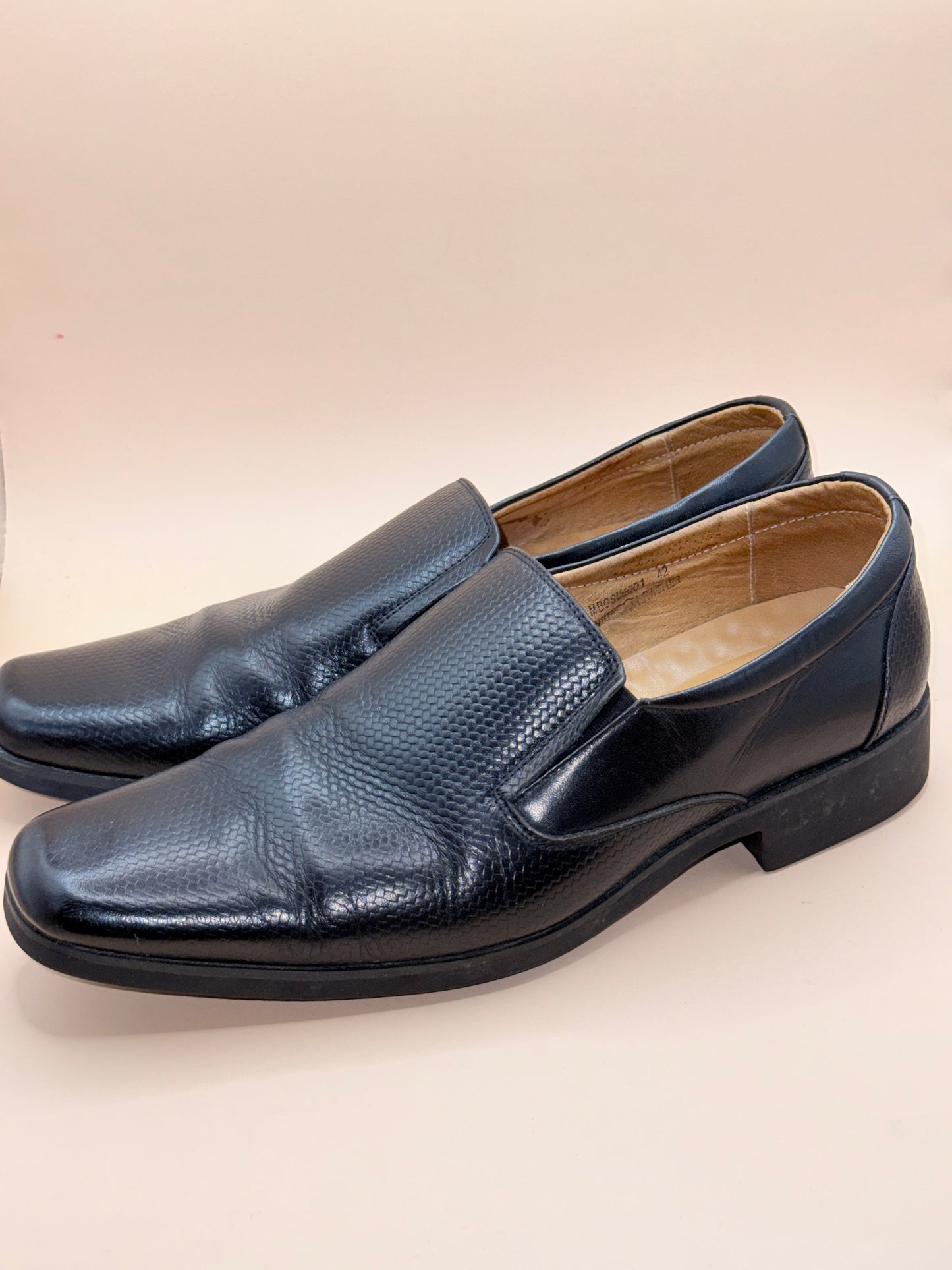 Brand Unknown Gibi Homme Black Leather Slip-on Dress Shoes – Size 42