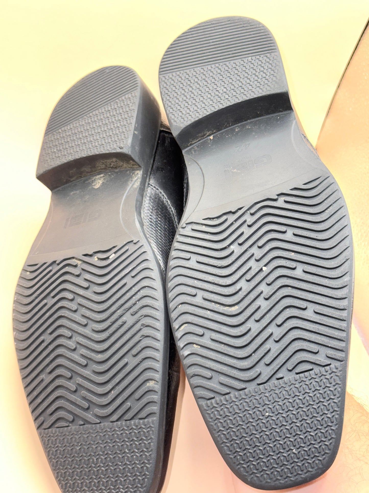 Brand Unknown Gibi Homme Black Leather Slip-on Dress Shoes – Size 42