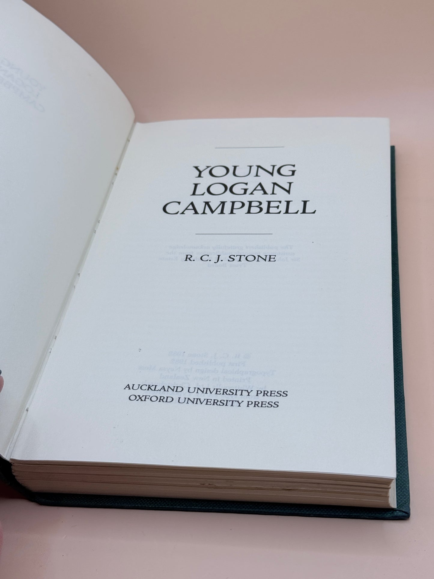 Young Logan Campbell By R. C. J. Stone