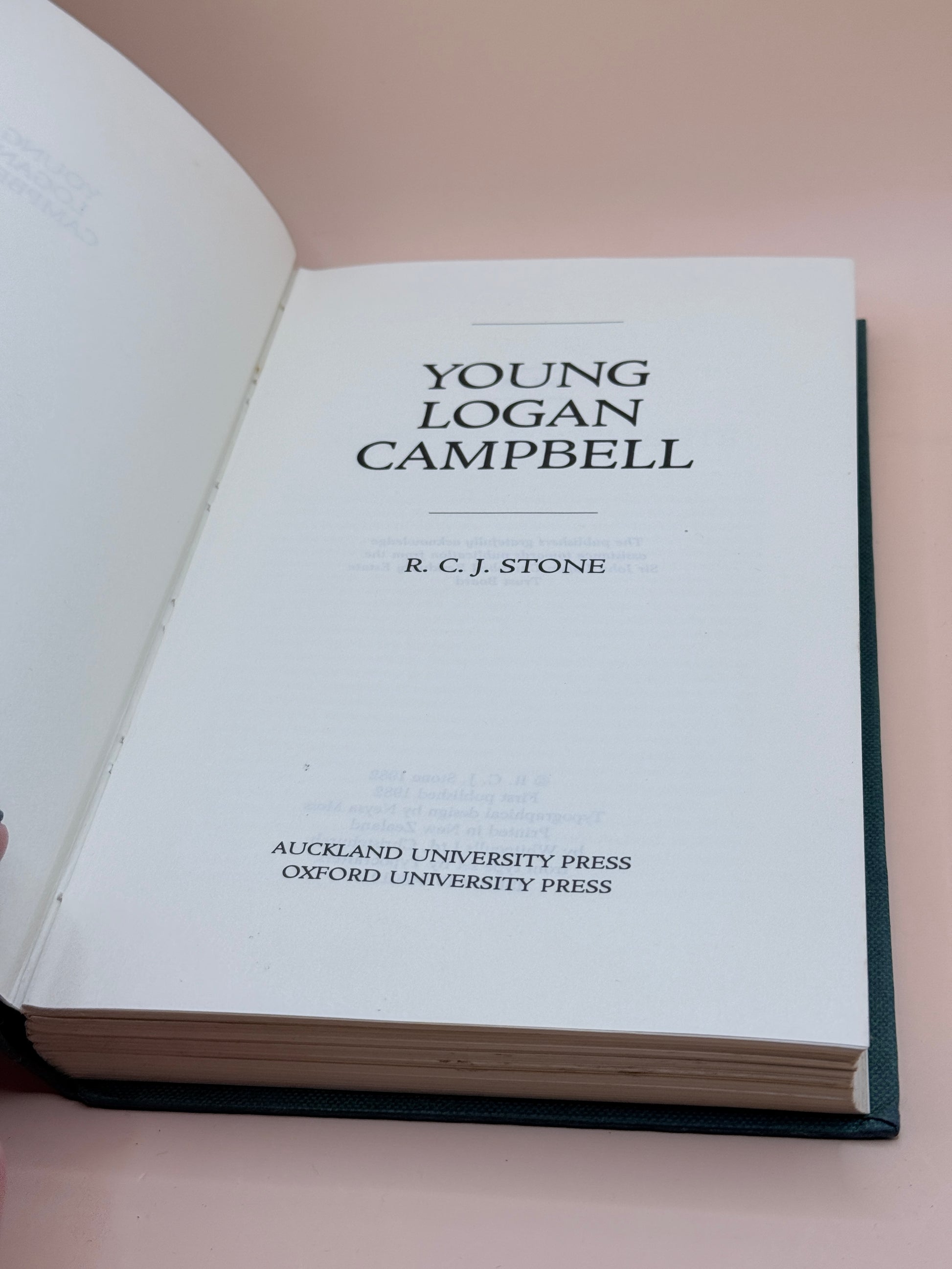 Young Logan Campbell By R. C. J. Stone